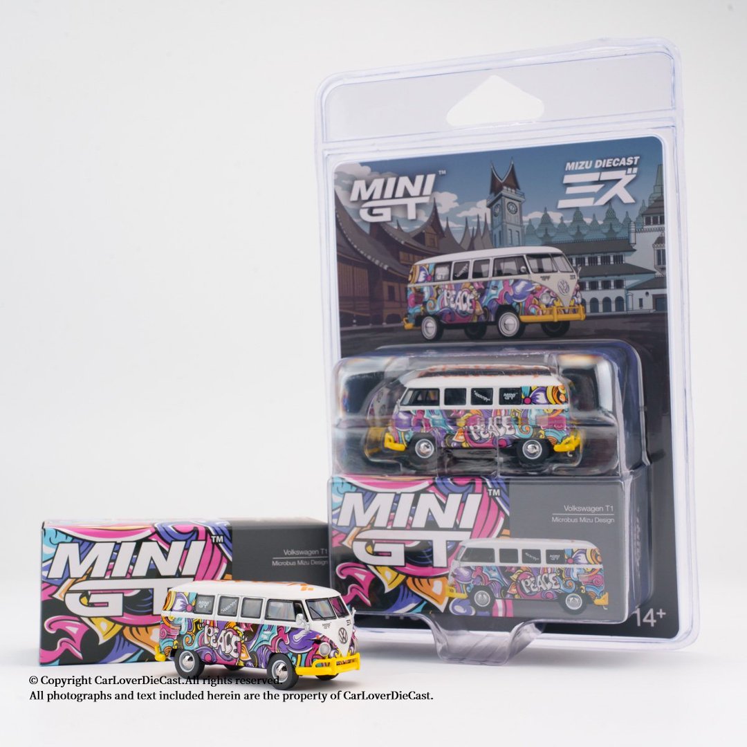Model Kit Volkswagen - MINIGT 1:64 Volkswagen T1 Microbus Mizu