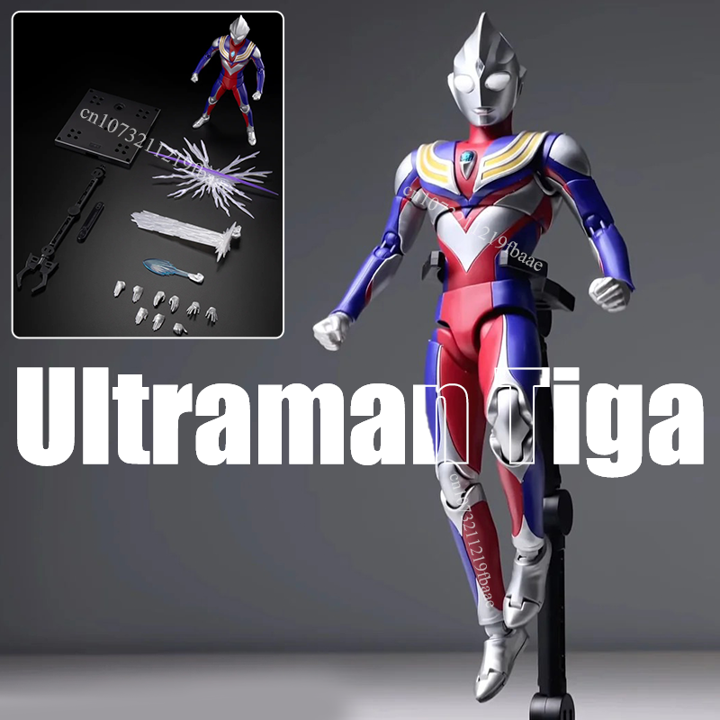 Model Kit Ultraman Tiga - Genuine Blokees Ultraman Tiga Action Figure