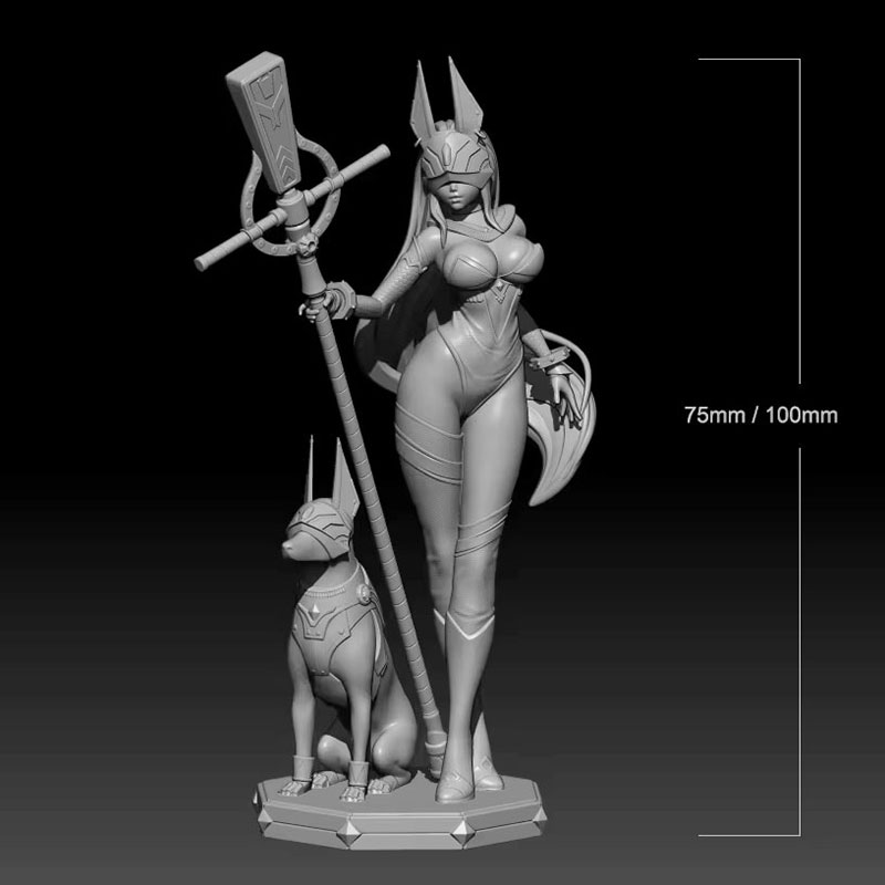 Model Kit Anubis - 1/24 1/18 Resin Model Kits Anubis