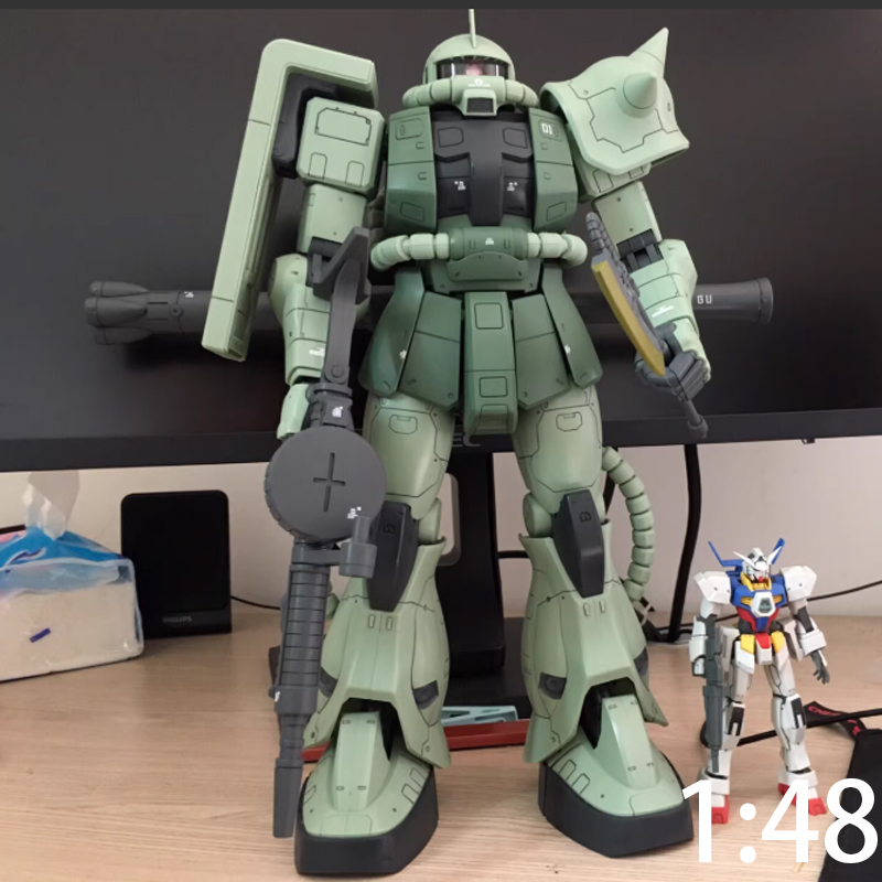 Model Kit Water Decal - Hot 1/48 MEGA Zaku II Assembly