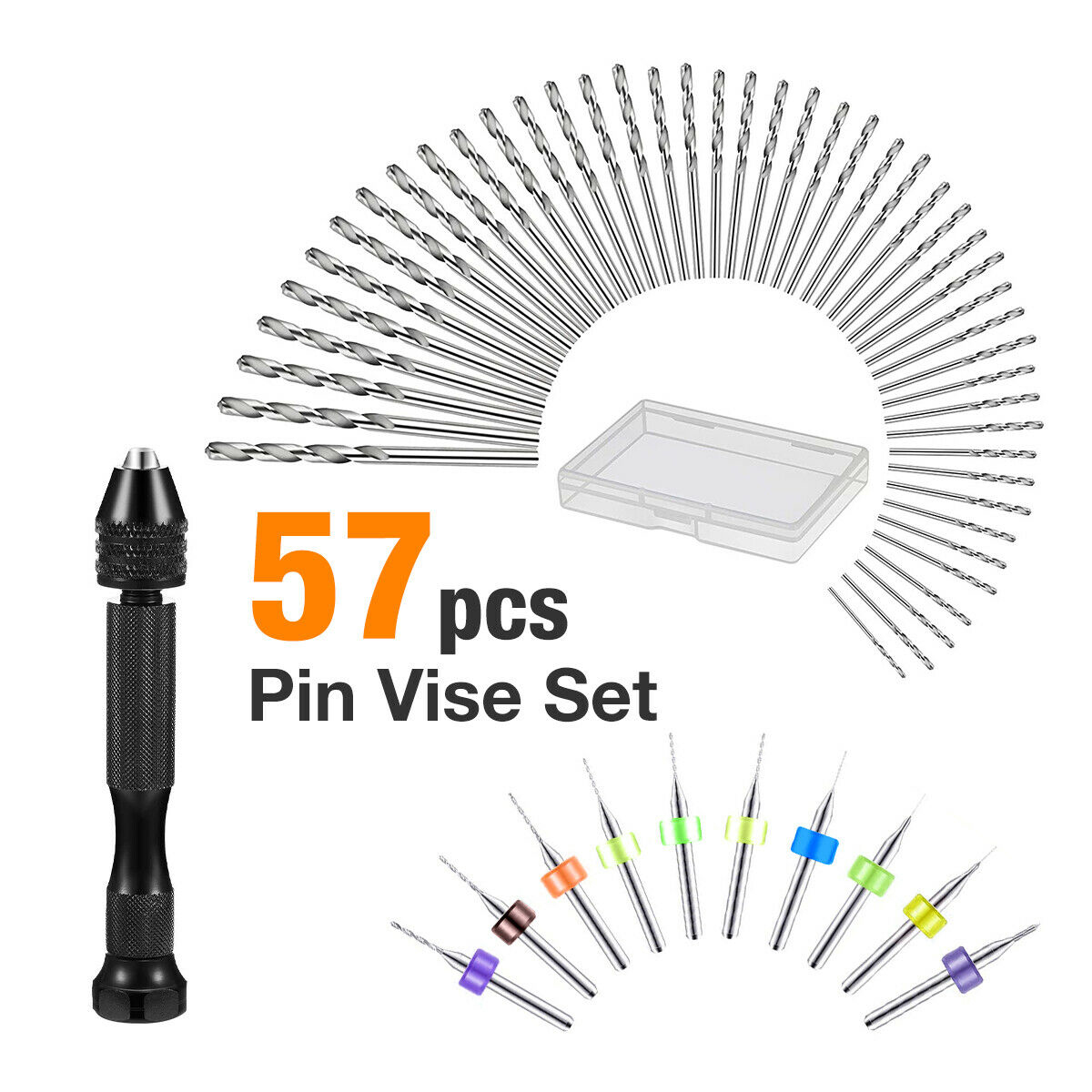 Pin Vice Micro - 57 Pcs Alloy Steel Pin Vise
