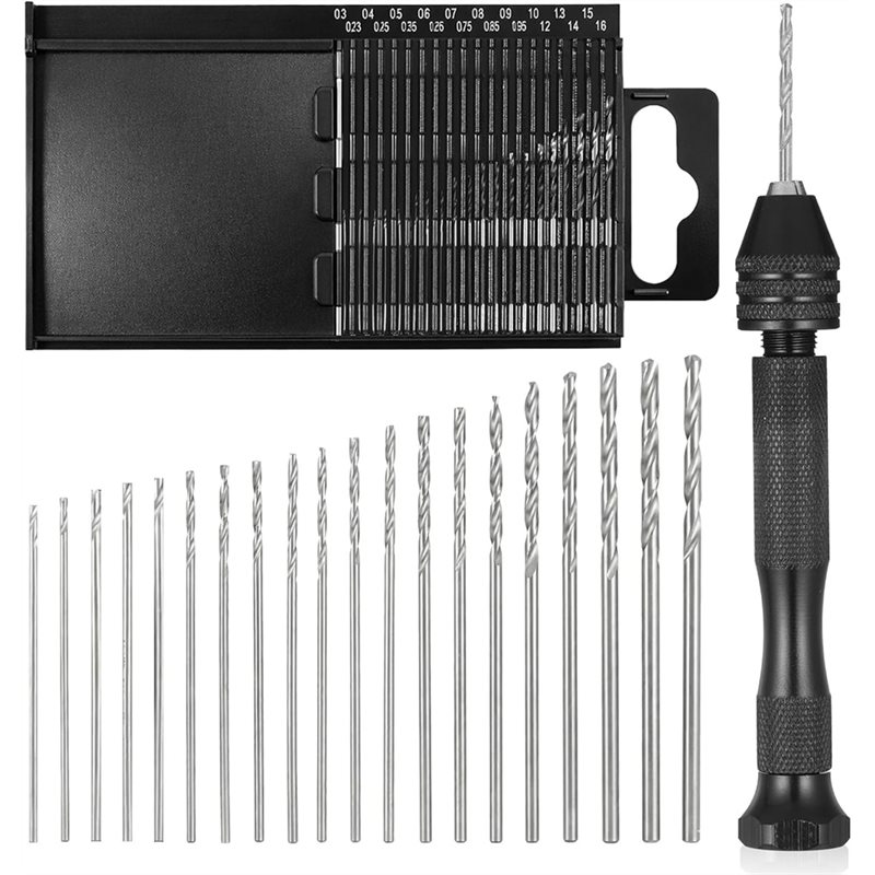 Pin Vice Micro - A59Z-21PCS Metric Mini Micro Drill Bit