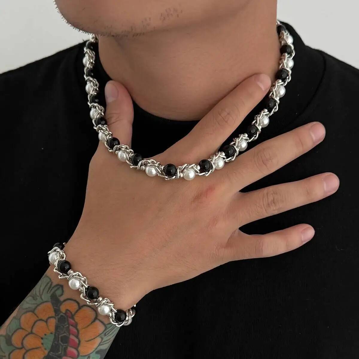 Model Kit Iron Man - SHIXIN Retro Acrylic Beaded Choker Necklace