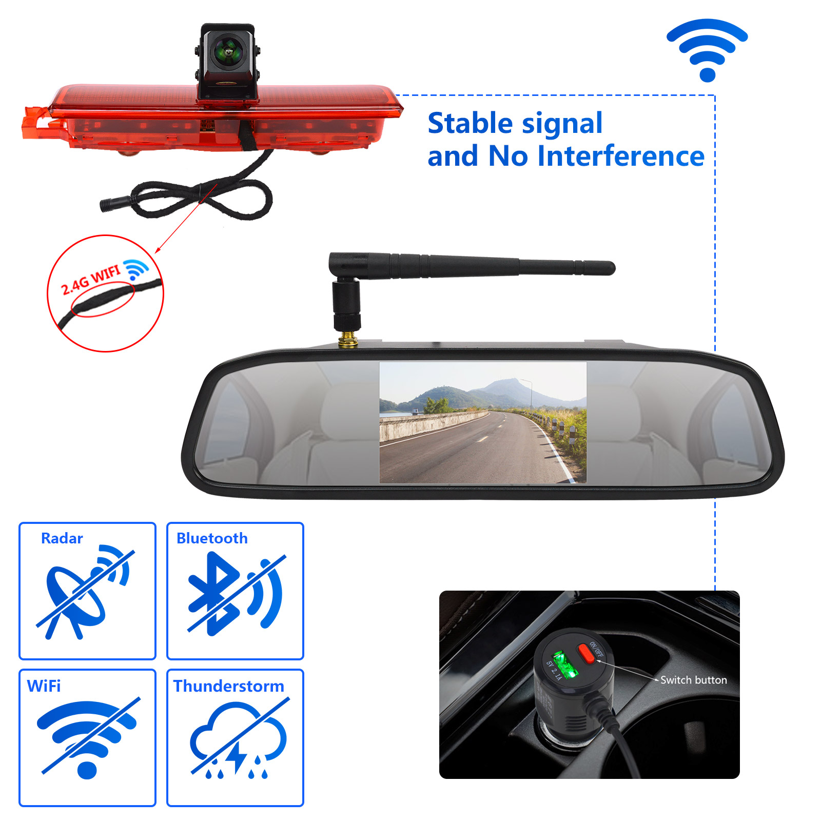 Wireless reversing camera for  - Model Kit Volkswagen 评论和价格