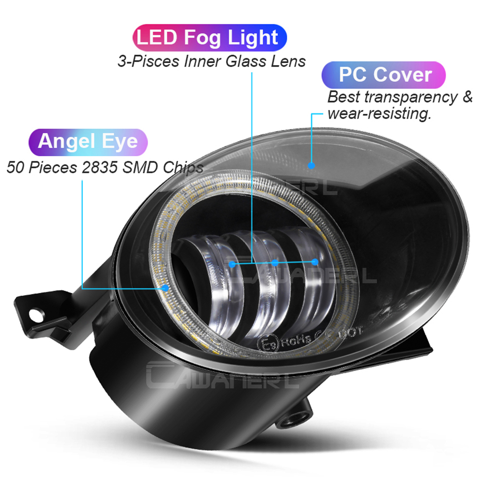 2 X Car 9006 Canbus LED Fog Li - Model Kit Volkswagen 评论和价格