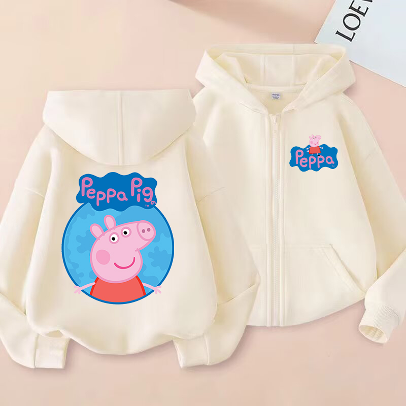 Peppa Pigs Kids Zipper Hoodies - Model Kit Varnish 评论和价格