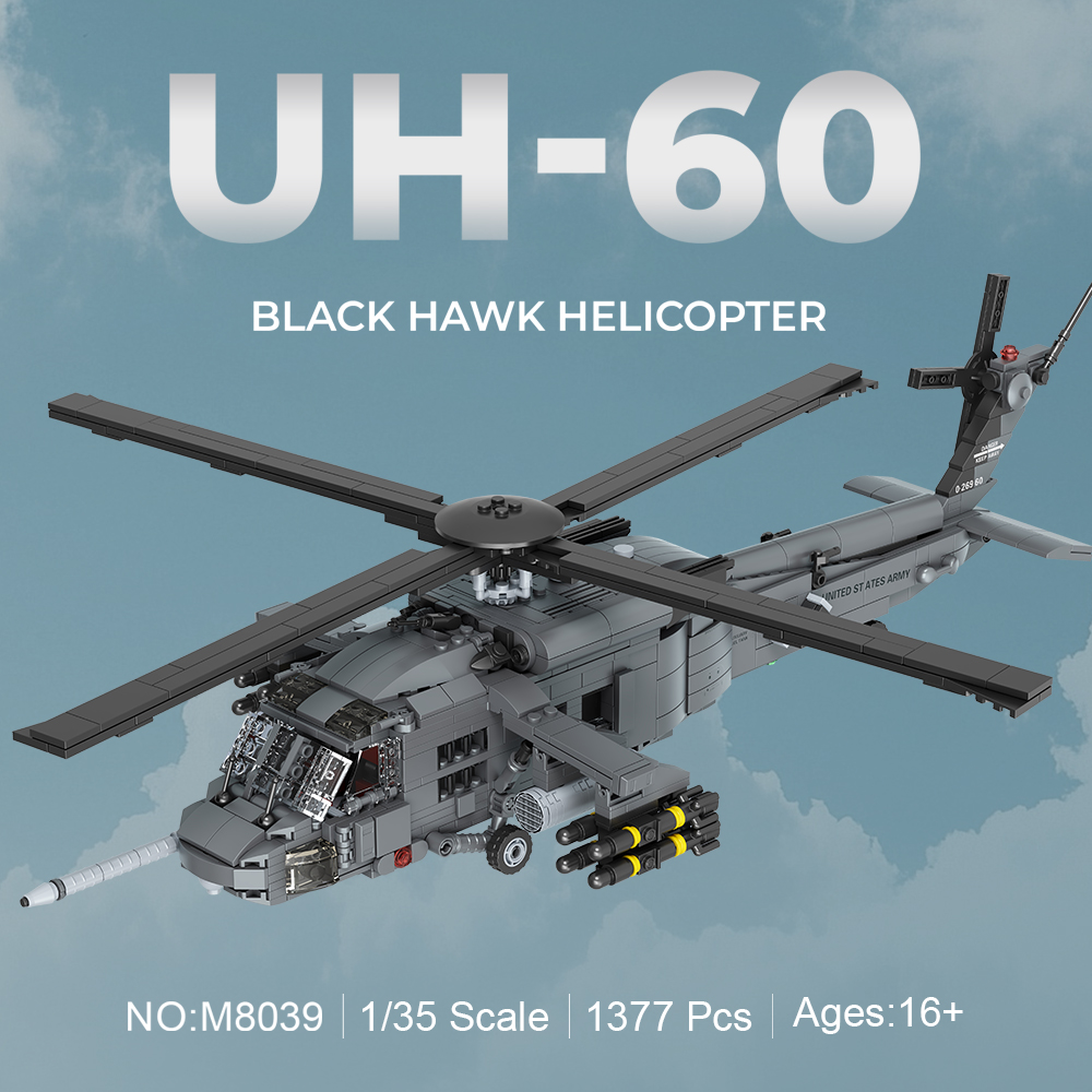 MISINI M8039 1:35 UH-60 Black  - Model Kit Helicopter 评论和价格