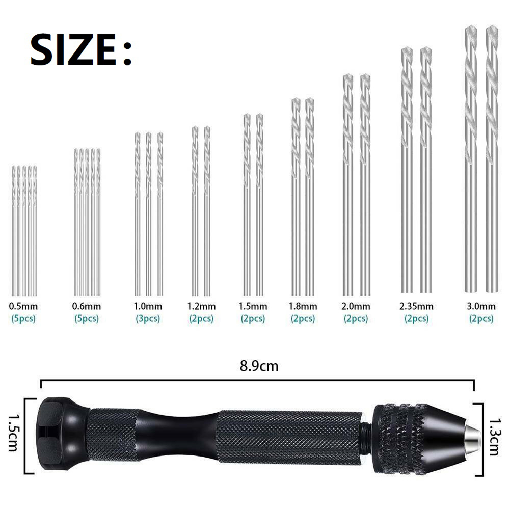 36Pcs Micro Hand Drill Bits Se - Pin Vice Micro 评论和价格
