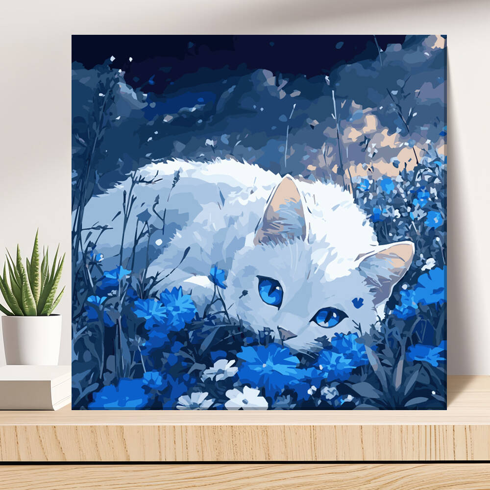 DIY Painting By Numbers Cat An - Model Kit Acrylic Paint 评论和价格