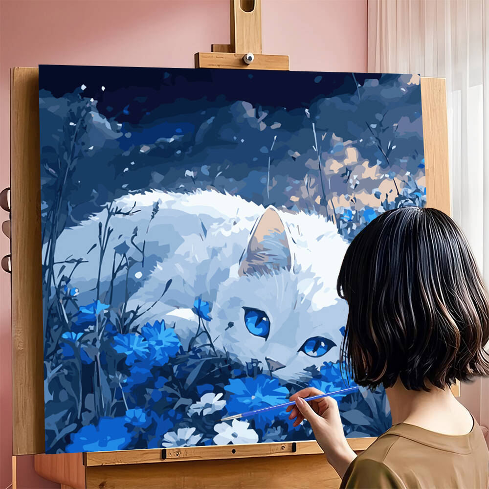 DIY Painting By Numbers Cat An - Model Kit Acrylic Paint 评论和价格
