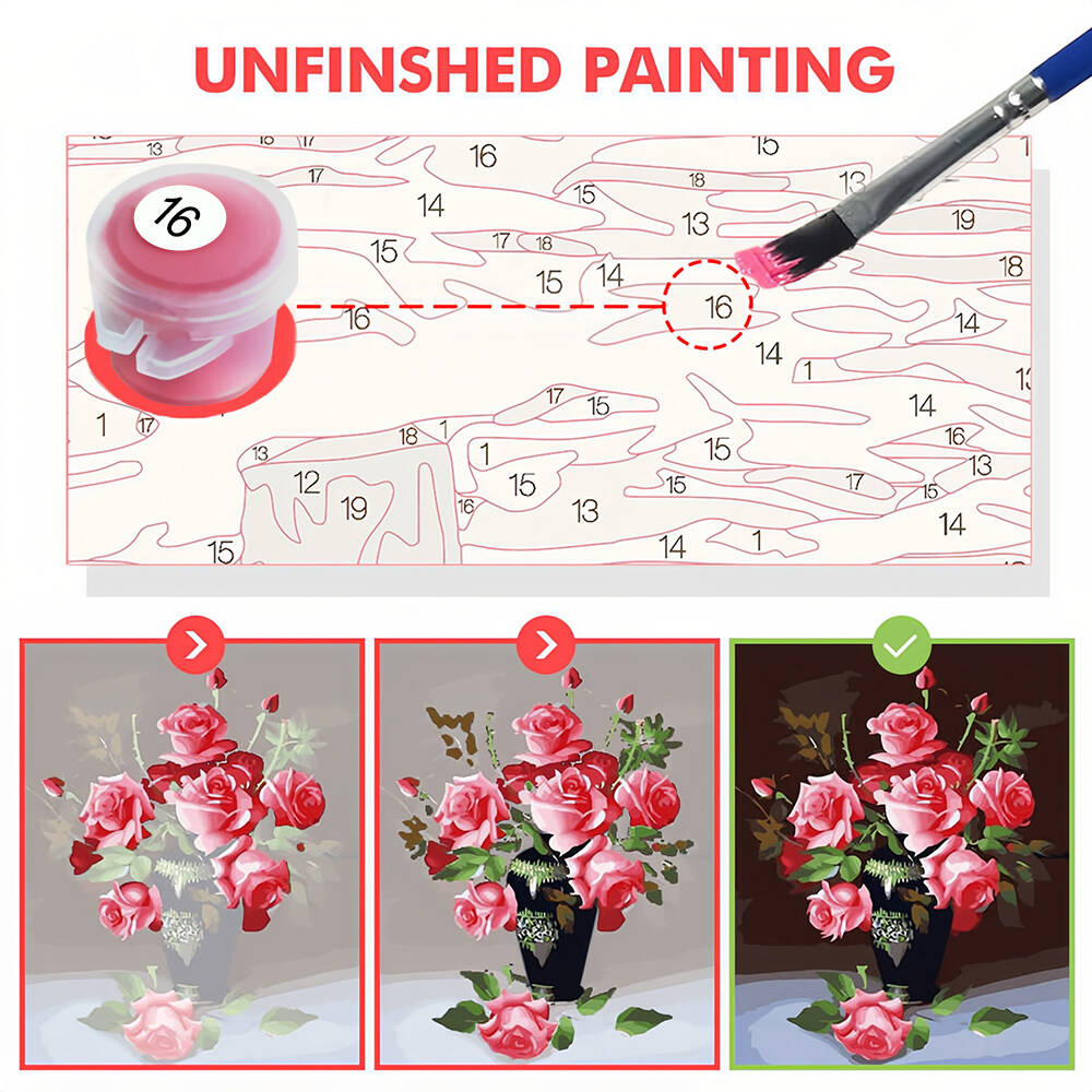 DIY Painting By Numbers Cat An - Model Kit Acrylic Paint 评论和价格