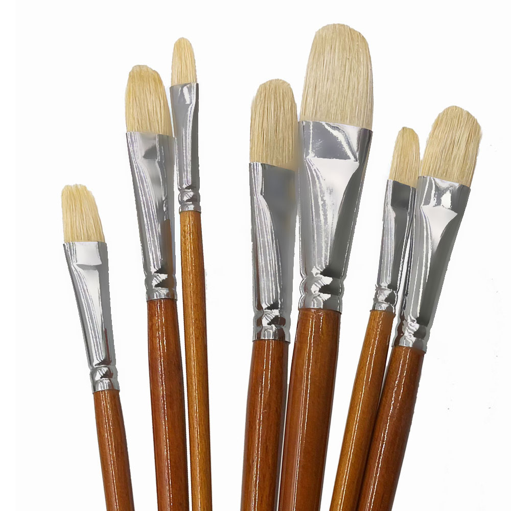 Professional Hog Bristle Filbe - Model Kit Acrylic Paint 评论和价格