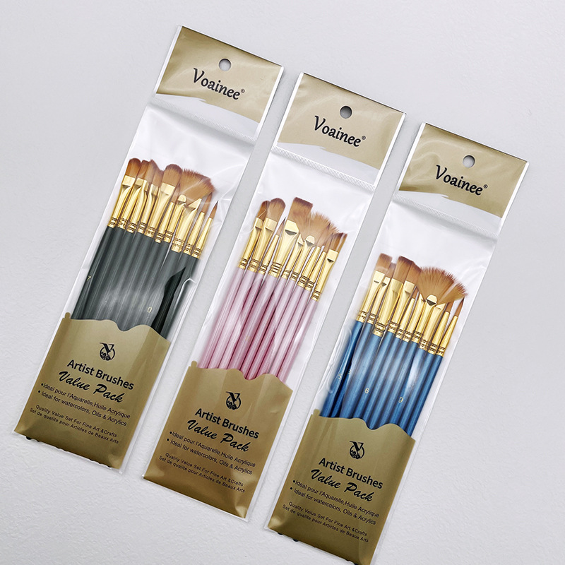 10pcs/set Nylon Hair Wooden Ha - Model Kit Acrylic Paint 评论和价格