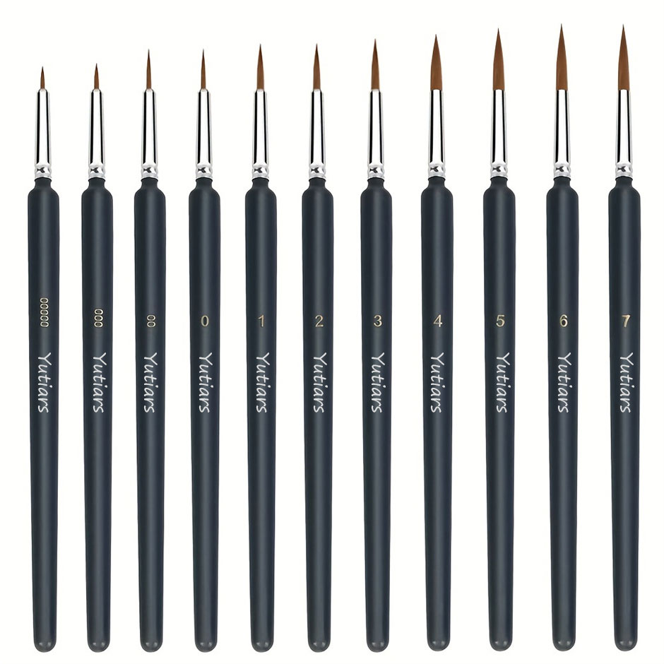 11/22pcs Miniature Paint Brush - Model Kit Acrylic Paint 评论和价格