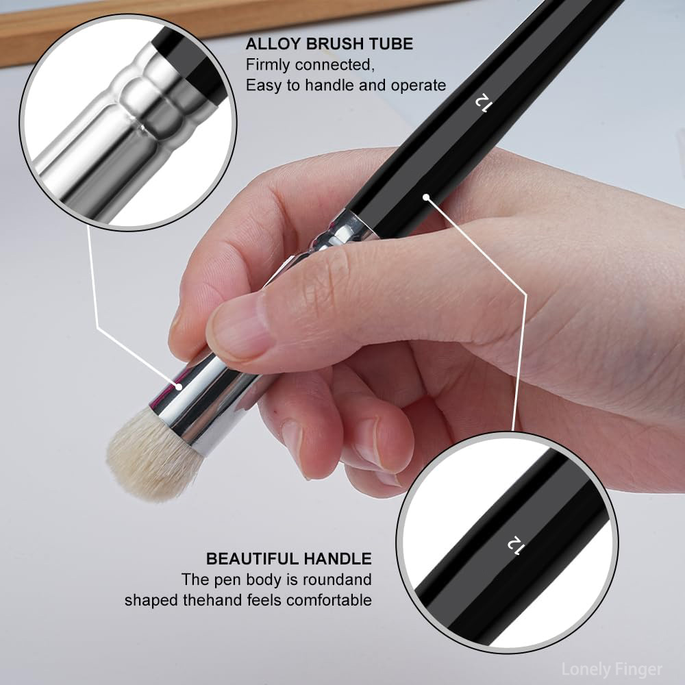 Paint Brushes Set of Wooden Ha - Model Kit Acrylic Paint 评论和价格