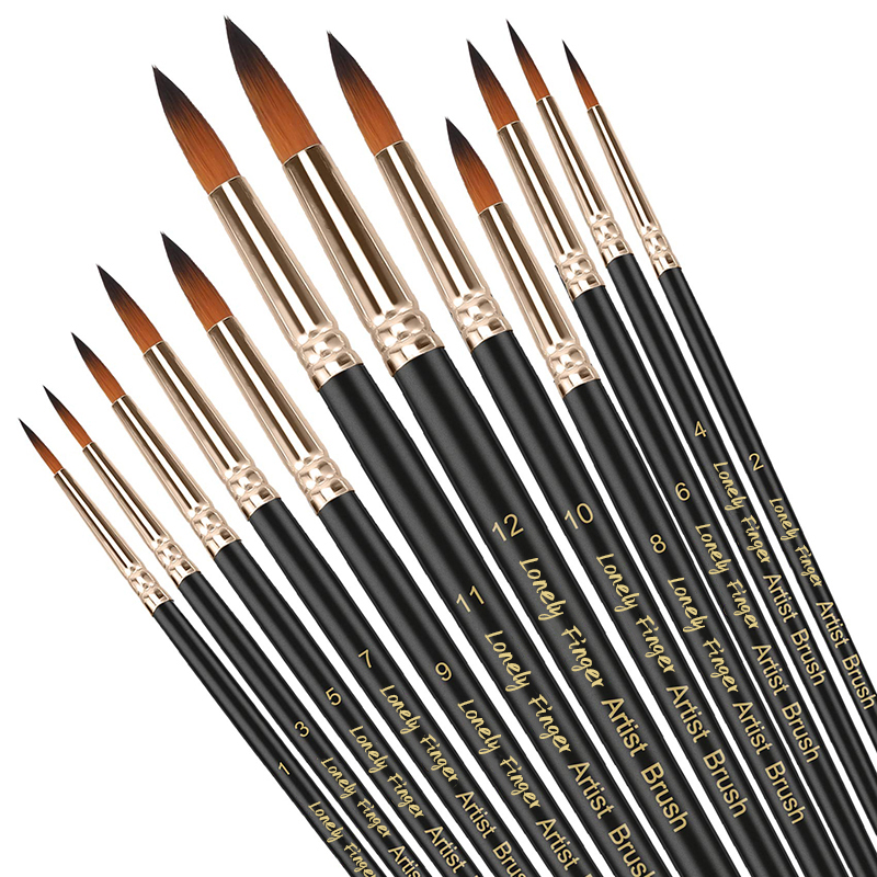 12/24/48pcs Paint Brushes Set  - Model Kit Acrylic Paint 评论和价格