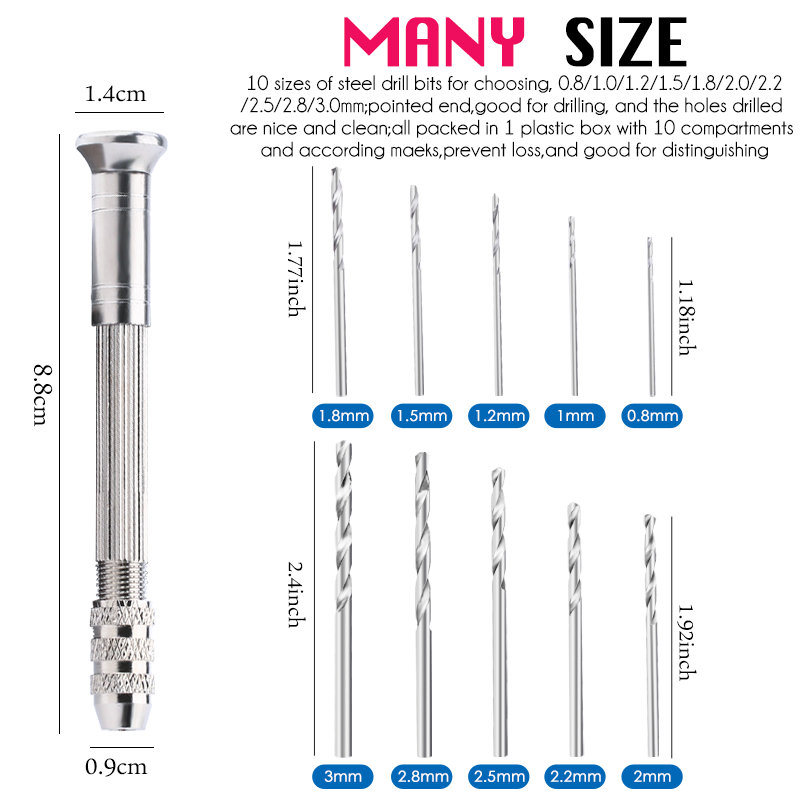 Mini Hand Resin Drill Pin Vise - Pin Vice Micro 评论和价格