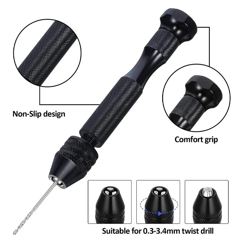 Mini Twist Drill Bits Hand Dri - Pin Vice Micro 评论和价格