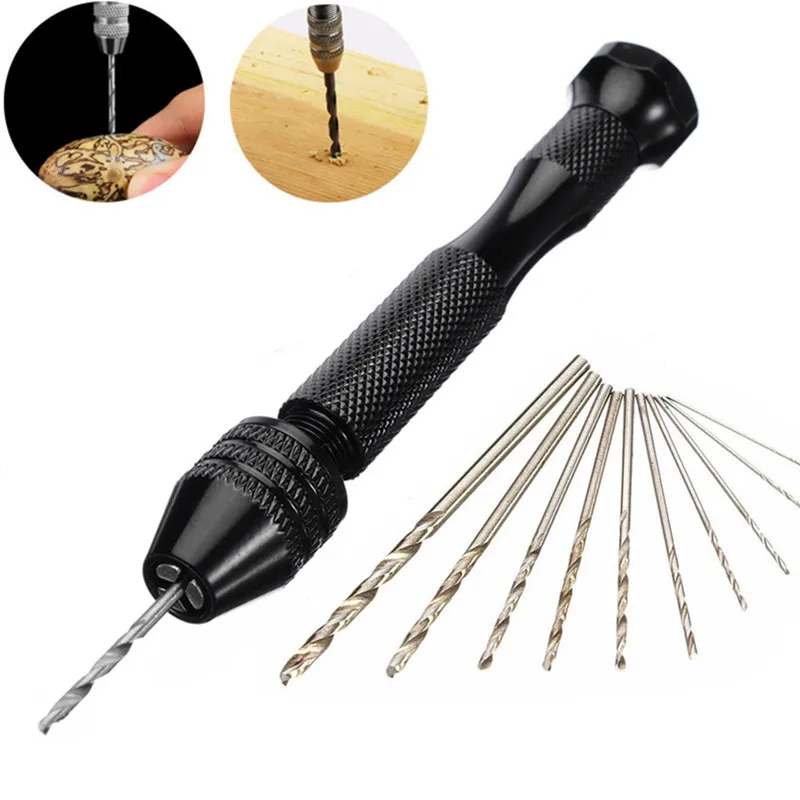 Mini Twist Drill Bits Hand Dri - Pin Vice Micro 评论和价格