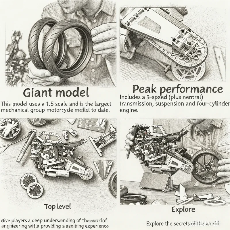 1920pcs Motorcycle Building Bo - Model Kit Anubis 评论和价格
