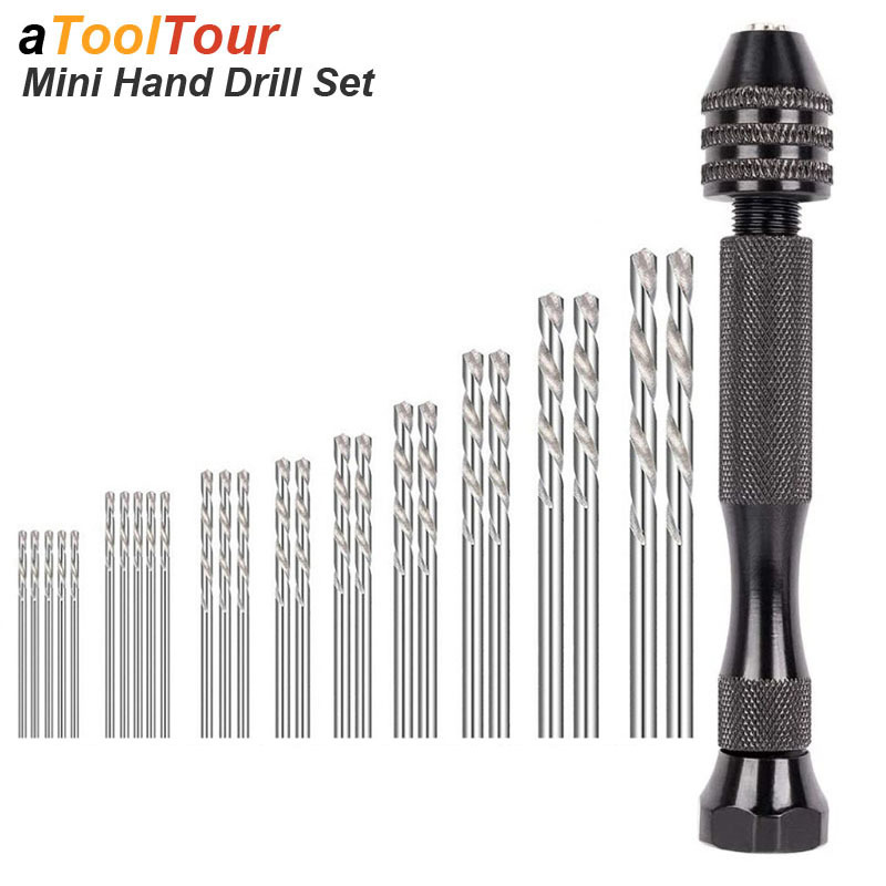Micro Mini Hand Drill Bits Set - Pin Vice Micro 评论和价格