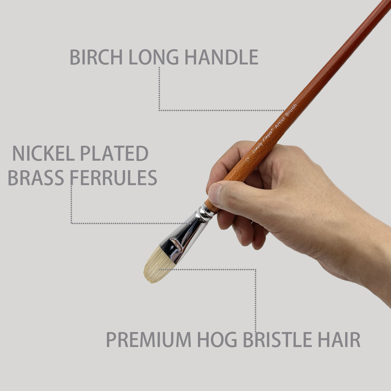 Professional Hog Bristle Filbe - Model Kit Acrylic Paint 评论和价格