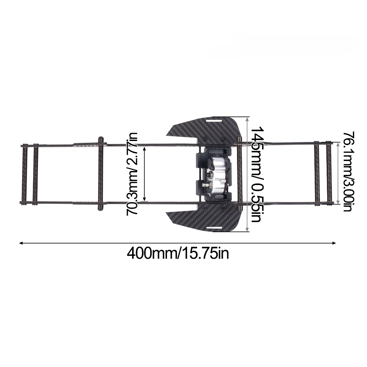 LCG Chassis Kit for 1/10 RC Cr - Model Kit Helicopter 评论和价格