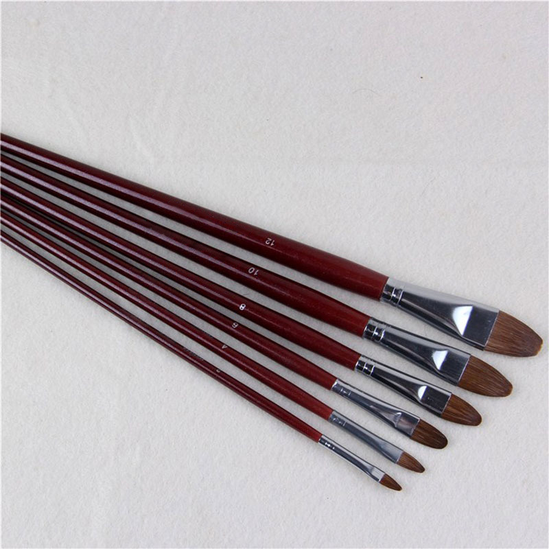 6pcs/Set High-grade Weasel Hai - Model Kit Acrylic Paint 评论和价格